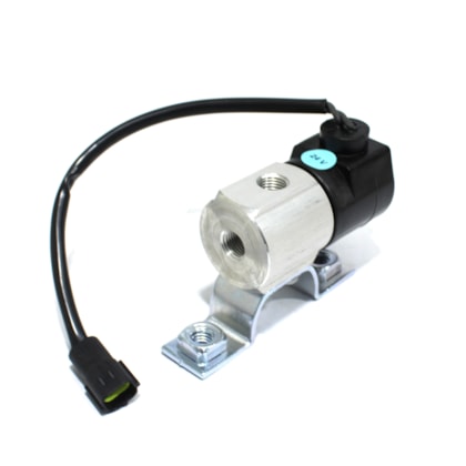 PARKER VALVULAS | 7600145TF | VALVULA SOLENOIDE 24V FORD/VW (ROSCA 1/4 NPT)  (PLUG RETANGULAR - CHICOTE 155MM) (2 FIOS)