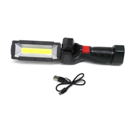 PRADOLUX | IL7026 | LANTERNA LUZ INSPECAO/TRABALHO LEDS COB (60/240 LUMENS) (MEDIDA 260X650X450MM) (BATERIA REGARREGAVEL 1500MAH BIVOLT 110V/220V)