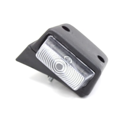 PRADOLUX | PL04623502 | LANTERNA TETO LD (EXTERNA) FORD CARGO PANDA CABINE LEITO (COM SOQUETE) (CRISTAL) (USA LAMPADA 69) (BASE INCLINADA)