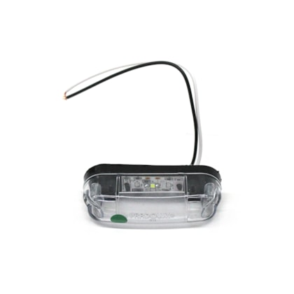 PRADOLUX | PL04800042 | LANTERNA 1 LED BIVOLT 12V/24V ILUMINACAO LUZ PLACA TRASEIRA (USO UNIVERSAL/CARRETA)(LENTE CRISTAL)