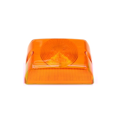 PRADOLUX | PL05992901 | LENTE LANTERNA LATERAL BAU/CARRETA (AMBAR/AMARELA)(CANTO ARREDONDADO)