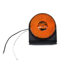 PRADOLUX | PL06880041 | LANTERNA LED BIVOLT LATERAL BAU/CARRETA COM SUPORTE (AMBAR/AMARELA)