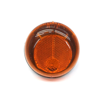 PRADOLUX | PL09961261 | LANTERNA LED 12V REDONDA INDICADORA DIRECAO/SETA LD/LE VW DELIVERY AMARELA/AMBAR (USE CHICOTE 3 VIAS PL99973797)