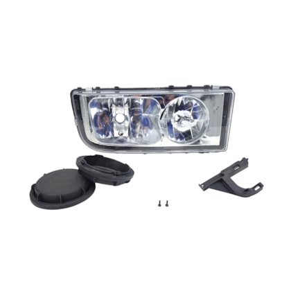 PRADOLUX | PL60300122 | FAROL DUPLO RETANGULAR LD MB AXOR (2005 A 2016) (H7/H1/PINGAO)