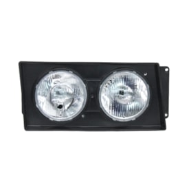 PRADOLUX | PL70200122 | FAROL DUPLO REDONDO LD VW WORKER (2003 A 12/2006) (LAMPADA H1) (COM ARO E CARCACA PRETA)