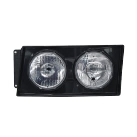 PRADOLUX | PL70200222 | FAROL DUPLO REDONDO LE VW WORKER (2003 A 12/2006) (LAMPADA H1) (COM ARO E CARCACA PRETA)