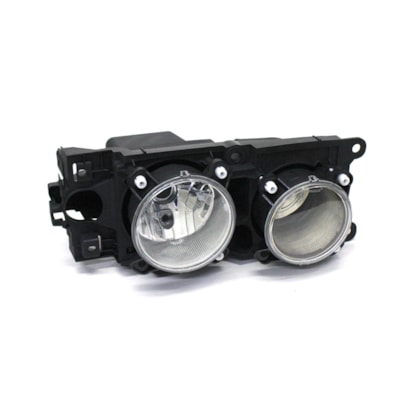 PRADOLUX | PL70280122 | FAROL DUPLO REDONDO LD (SEM LANTERNA PISCA/CHICOTE/SOQUETE) MB ATRON (2013..) (H7/H1) (VENDER CHICOTE PL99874100 | SOQUETES PL99253797/PL99281797/PL99561797/ETE7473)