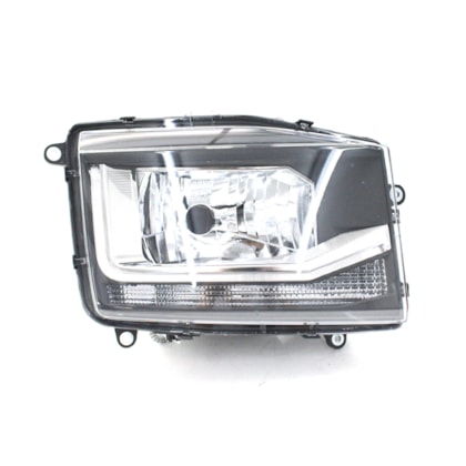 PRADOLUX | PL70400122 | FAROL PRINCIPAL LD VW NOVO DELIVERY (SEM LAMPADA) (USA LAMPADA H4 E PY21W) (DRL LED BIVOLT 12V/24V)