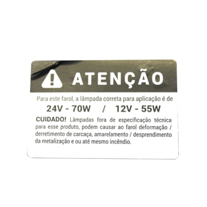 PRADOLUX | PL70609222 | FAROL DUPLO REDONDO LE (SEM CHICOTE/SOQUETE) MB ATEGO (2013..) (H7/H1)