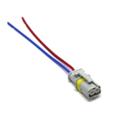 RAINHA DAS SETE | ETE5370 | CHICOTE CONECTOR/PLUG 2 VIAS PARA SENSOR/INTERRUPTOR TEMPERATURA AR GAS ESCAPE VW MOTOR MAN EURO 5 (REPARO RAPIDO)