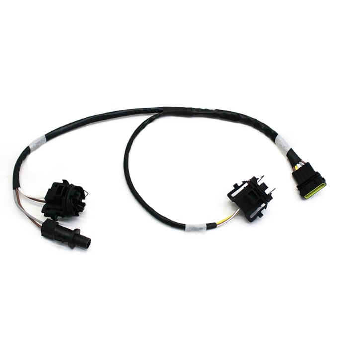 RAINHA DAS SETE | ETE7335 | CHICOTE FAROL DUPLO REDONDO FORD CARGO (2003 A 2006) POSICAO HORIZONTAL/DIAGONAL (COM SOQUETES PARA LAMPADAS H7 E PINGAO) (COMPLETO PARA 1 FAROL)-573beff7-d3ca-456b-a2bc-556d92f8fe4a