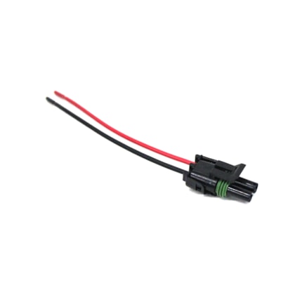 RAINHA DAS SETE | ETE7707 | CONECTOR/PLUG COM FIO 1,6MM 2 VIAS PARA CHICOTE INJECAO (REPARO RAPIDO)