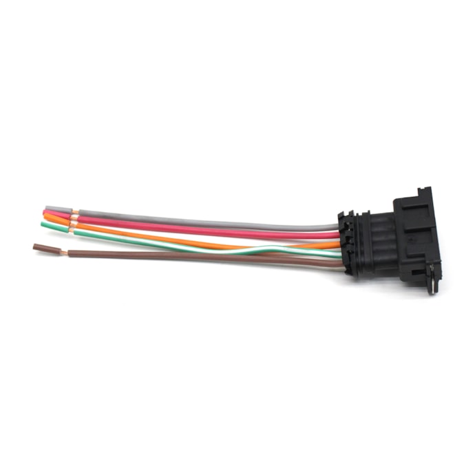 RAINHA DAS SETE | ETE7881 | CONECTOR/PLUG COM FIO 2,8MM 5 VIAS PARA CHICOTE LANTERNA TRASEIRA TRICOLOR FORD/MB (REPARO RAPIDO)-4a88d73a-9aba-430d-a25b-77ccf0be3f7b