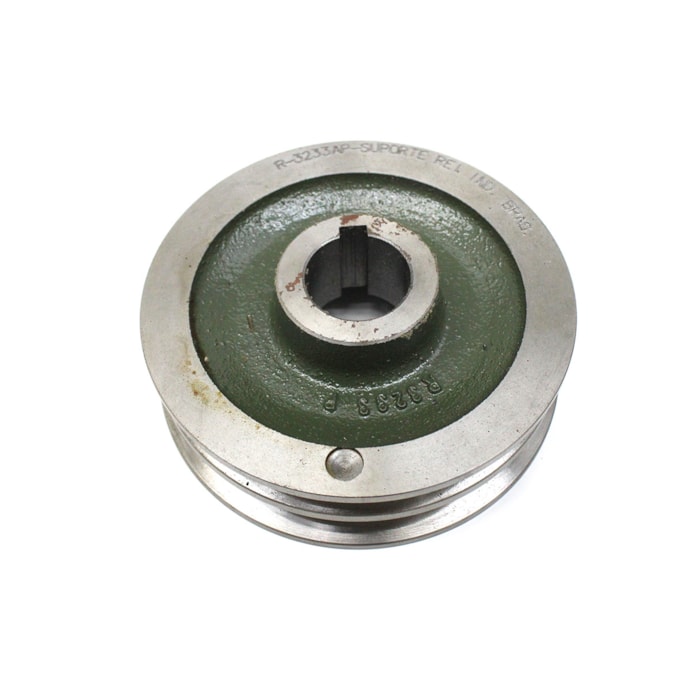 REI COXINS | R3233AP | POLIA DUPLA 2 CANAIS PARA ALTERNADOR MB ONIBUS O400/OH1525L/OH1630L/1636L (FURO 30MM - DIAMETRO 127MM) (USAR SOMENTE CORREIA SIMPLES)-8a5370dc-4142-4171-9320-1199b069908d