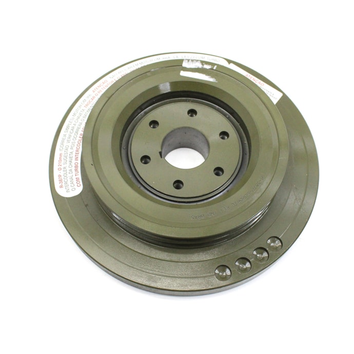 REI COXINS | R387P | POLIA DUPLA (2 CANAIS) ANTIVIBRADORA VIRABREQUIM MB 1214/1418/1618/2318 MOTOR OM366/OM366A-15805daa-62ba-48dc-ac8c-9fc82c1a4c7a