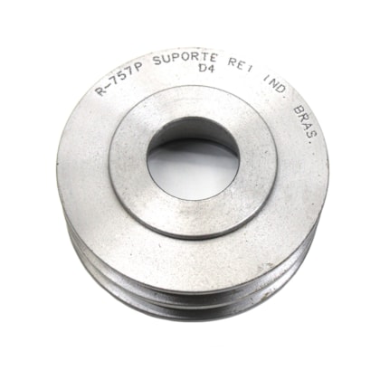 REI COXINS | R757P | POLIA DUPLA (2 CANAIS) TENSOR/ESTICADOR CORREIA COMPRESSOR AR MB MOTOR OM366LA (PARA ROLAMENTO DUPLO 564583)