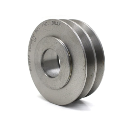 REI COXINS | R757P | POLIA DUPLA (2 CANAIS) TENSOR/ESTICADOR CORREIA COMPRESSOR AR MB MOTOR OM366LA (PARA ROLAMENTO DUPLO 564583)