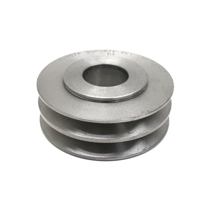 REI COXINS | R757P | POLIA DUPLA (2 CANAIS) TENSOR/ESTICADOR CORREIA COMPRESSOR AR MB MOTOR OM366LA (PARA ROLAMENTO DUPLO 564583)-3a38b766-a838-4b2b-8550-f912313db356