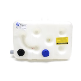 RESERPLASTIC | 000013 | RESERVATORIO/TANQUE EXPANSAO DAGUA RADIADOR MB HPN 1218/1418/1620 96.. (COM ENTRADA/SAIDA LATERAL E INFERIOR) (MODELO TRAVESSEIRO) (SEM SENSOR) (COM TAMPAS 000386/000388)