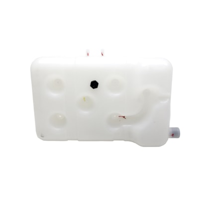 RESERPLASTIC | 000013 | RESERVATORIO/TANQUE EXPANSAO DAGUA RADIADOR MB HPN 1218/1418/1620 96.. (COM ENTRADA/SAIDA LATERAL E INFERIOR) (MODELO TRAVESSEIRO) (SEM SENSOR) (COM TAMPAS 000386/000388)