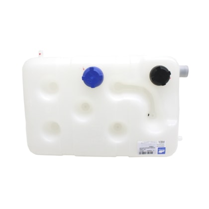 RESERPLASTIC | 000014 | RESERVATORIO/TANQUE EXPANSAO DAGUA RADIADOR MB 1632/1634/1938/2638 (COM SAIDA LATERAL) (MODELO TRAVESSEIRO) (SEM SENSOR) (COM TAMPAS 000386/000388)