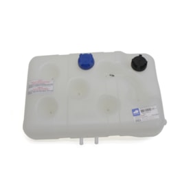 RESERPLASTIC | 000015 | RESERVATORIO/TANQUE EXPANSAO DAGUA RADIADOR MB 1218/1418/1620/1632 (SAIDA INFERIOR) (MODELO TRAVESSEIRO) (COM SENSOR 000070 E TAMPAS 000386/000388)