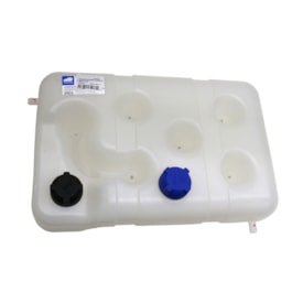 RESERPLASTIC | 000016 | RESERVATORIO/TANQUE EXPANSAO DAGUA RADIADOR MB 1634/1938/2638 (00..) | MB L1620E/L1622 (COM ENTRADA/SAIDA LATERAL E INFERIOR) (MODELO TRAVESSEIRO) (COM SENSOR 000070 E TAMPAS 000386/000388)