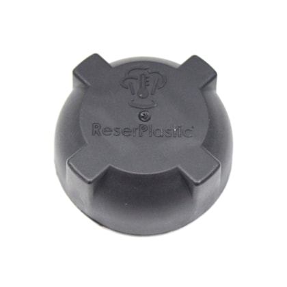 RESERPLASTIC | 001517 | TAMPA PRETA DE ROSCA RESERVATORIO DAGUA RADIADOR VW WORKER MOTOR D08 EURO 5 | MB ACCELO (COM VALVULA 1,4 BAR)