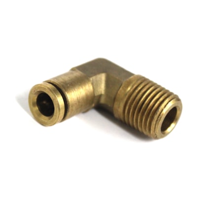 RGR | 1C452535BFA | CONEXAO/COTOVELO 90 GRAUS 1/4 NPT X 1/4 (ENGATE RAPIDO PARA TUBO TECALON 1/4 = 6,35MM) (ROSCA FIXA) (METAL) FORD