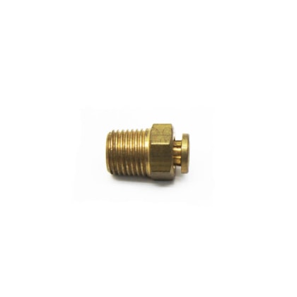 RGR | CI085104 | CONEXAO RETA MACHO 1/4 (ENGATE RAPIDO 6MM 6X4)