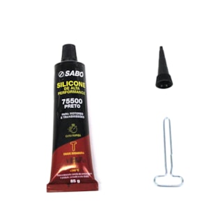 SABO | 75500 | COLA/SILICONE PRETO/BLACK 85GR + 340º (ALTA PERFORMANCE)