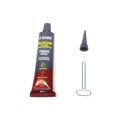 SABO | 75600 | COLA/SILICONE CINZA 85GR +340º (ALTA PERFORMANCE)