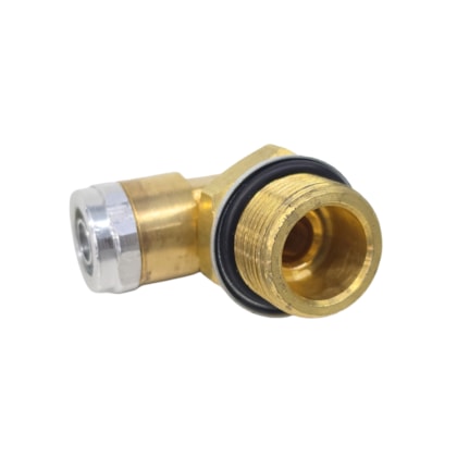 SBU | 26071222GC | CONEXAO/COTOVELO 90 GRAUS M22X1,5 (ENGATE RAPIDO PARA TUBO TECALON 12X9)  (ROSCA GIRATORIA)