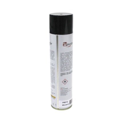 SIEGER | 048243 | TINTA SPRAY WINCOLOR PRETO BRILHANTE 400ML