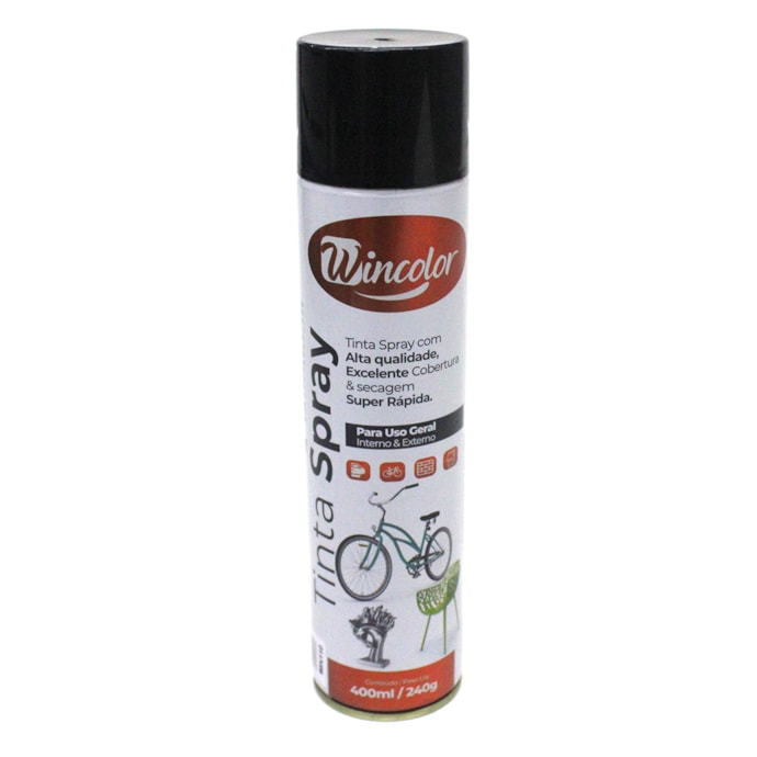 SIEGER | 048243 | TINTA SPRAY WINCOLOR PRETO BRILHANTE 400ML-86fe0a23-bb24-497e-9a77-e411cb98f856