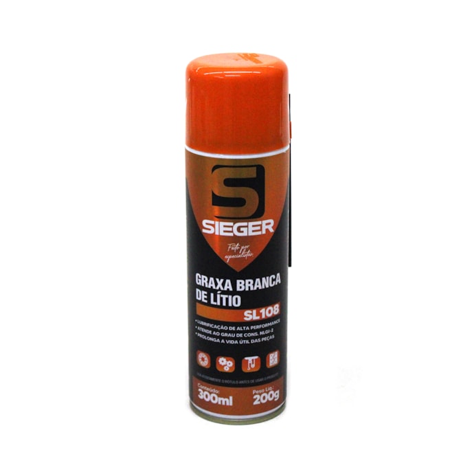 SIEGER | 048355 | GRAXA BRANCA DE LITIO SPRAY SL108 300ML-02673497-7814-4967-8e20-d1def08c58a0