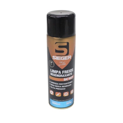 SIEGER | SC107 | SPRAY LIMPA FREIOS DESENGRAXANTE SC107 - 500ML