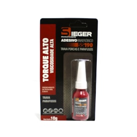 SIEGER | SS190 | COLA/TRAVA ROSCA VERMELHO 10GR (40 GRAUS A 150 GRAUS) (TORQUE ALTO)