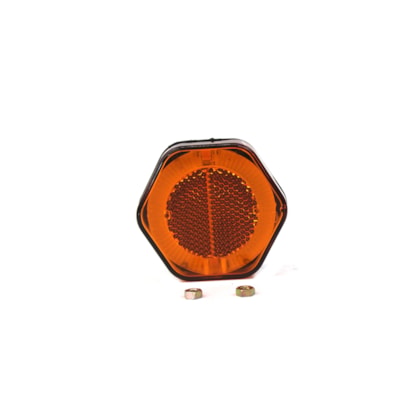 SINALSUL | 2049AM | LANTERNA LED BIVOLT LATERAL BAU/CARRETA (COR AMBAR/MARELA) FIXACAO PARTE TRASEIRA (COM PLUG PADRAO ORIGINAL PARA USO CHICOTE 200)