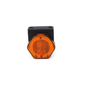 SINALSUL | 2055AM | LANTERNA LED BIVOLT LATERAL BAU/CARRETA (COR AMBAR/AMARELA) COM SUPORTE PARA FIXACAO PARTE SUPERIOR (COM PLUG PADRAO ORIGINAL PARA USO CHICOTE TC1021018 2 VIAS)