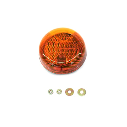 SINALSUL | 23G953037A | LANTERNA LED BIVOLT 12V/24V PISCA/SETA LATERAL ESTRIBO (REDONDA) LD/LE VW CONSTELLATION EURO 5/6 AMARELA/AMBAR (USE CHICOTE 3 VIAS PL99973797)