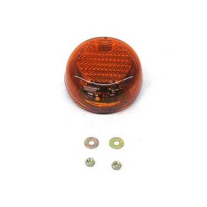 SINALSUL | 23G953037A | LANTERNA LED BIVOLT 12V/24V PISCA/SETA LATERAL ESTRIBO (REDONDA) LD/LE VW CONSTELLATION EURO 5/6 AMARELA/AMBAR (USE CHICOTE 3 VIAS PL99973797)