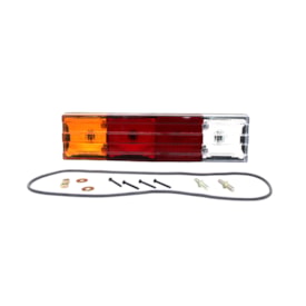 SINALSUL | CC4513405AB | LANTERNA TRASEIRA TRICOLOR LE FORD CARGO MODERNO | MB ACCELO/ATEGO/HPN 1620 (COM VIGIA/LUZ PLACA) (COM CONECTOR/PLUG RETANGULAR 5 VIAS)
