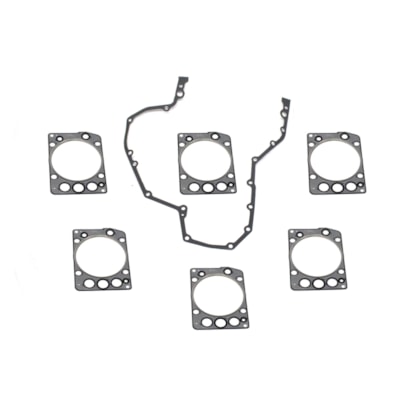 SPAAL | 48404ORBI | JG JUNTAS MOTOR COMPLETO MB MOTOR OM457LA (COM JUNTA PARA CABECOTE COM REBAIXO) (JUNTA BORRACHA PARA TAMPA PLASTICA)