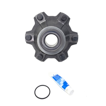 SUK PARTS | SUK701CPL | CONJUNTO CUBO 6F RODA DIANTEIRA COM ROLAMENTO/ANEL ABS/PARAFUSOS/LUVA FIXACAO VW NOVO DELIVERY 9170/11180/13180