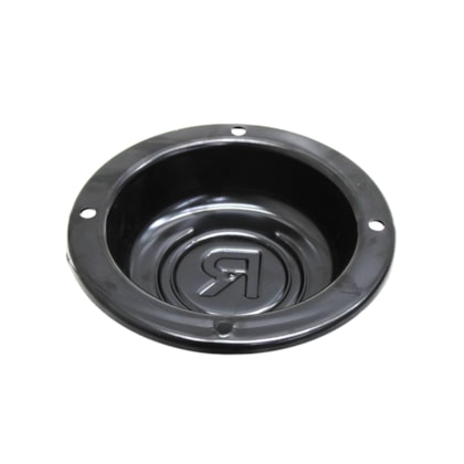 SUSPENSYS | OU010 | TAMPA/CALOTA GRAXA 4F CUBO 8090 EIXO TANDEN E CARRETA/TRUCK (180MM - CENTRO A CENTRO DE FURO 162MM - ALTURA 48MM) (COM LOGOMARCA RANDON)