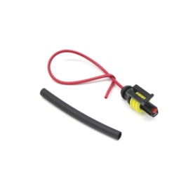 TC CHICOTES | TC1011032 | CONECTOR/PLUG COM FIO 1,6MM 1 VIA PARA CHICOTE SENSOR TEMPERATURA/PRESSAO OLEO FORD/VW/MB (REPARO RAPIDO)