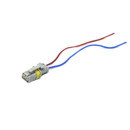 TC CHICOTES | TC1021965 | CHICOTE CONECTOR/PLUG 2 VIAS PARA SENSOR/INTERRUPTOR TEMPERATURA AR GAS ESCAPE VW MOTOR MAN EURO 5 (REPARO RAPIDO)