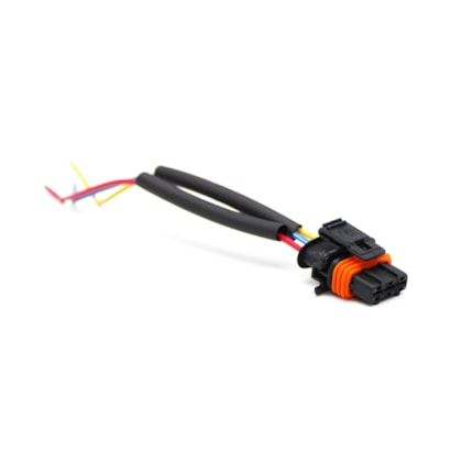 TC CHICOTES | TC1031112 | CONECTOR/PLUG/CHICOTE COM FIO 3 VIAS PARA SENSOR PRESSAO RAIL (COM RANHURA APENAS 2 LADOS) (REPARO RAPIDO)