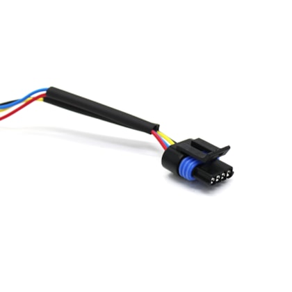 TC CHICOTES | TC1041016 | CHICOTE COM CONECTOR 4 VIAS PARA SENSOR INDUTIVO VELOCIDADE CAMBIO VW (PLUG RETANGULAR) (REPARO RAPIDO)